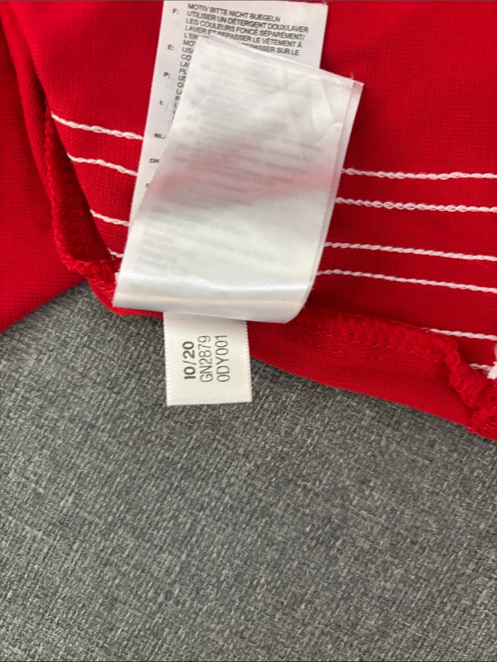 Adidas Originals Adicolor Racerback Red Dress with White Stripes Size Medium - Picture 12 of 15